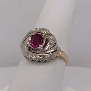 18k Estate Ruby Ring 1428