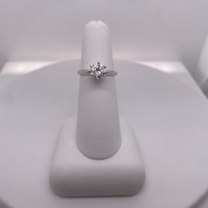 14k White Gold 6-Prong Solitaire #3470