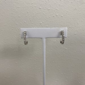 14k White Gold 7-Stone Diamond Earrings #3427