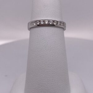 14k White Gold 9-Stone Anniversary Band #13