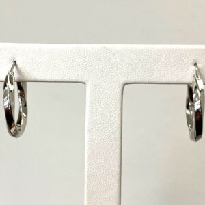 Sterling Silver Hoop Earrings #3906