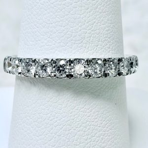 11-Stone French Set Anniversary Band #4066