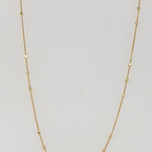 14k Triple Cube Saturn Chain #3586