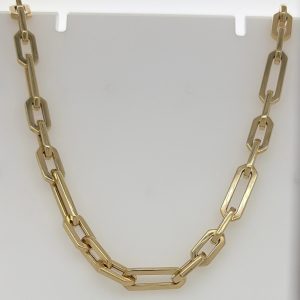 14k Chunky Paperclip Chain #3632