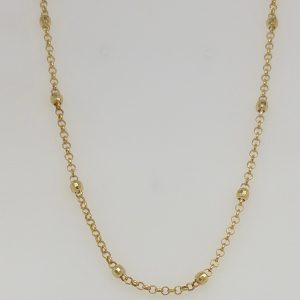 14k Disco Ball Rolo Chain #3772