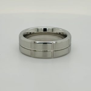 Men's 8mm Vitalium Satin Ring #1050