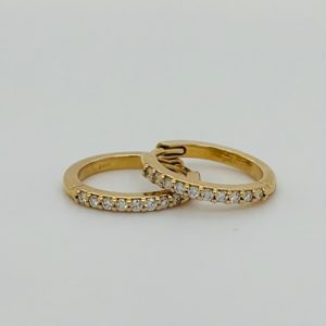 Hinged Hoop Diamond Earrings #3739