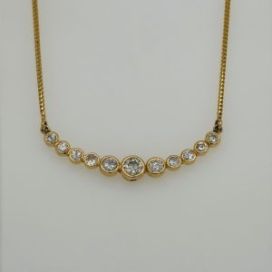 11-Stone Diamond Necklace #4042